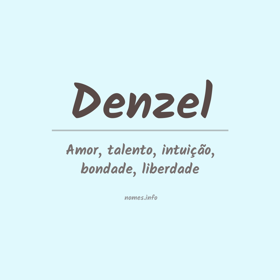 Significado do nome Denzel