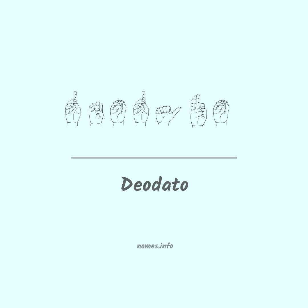Deodato em Libras