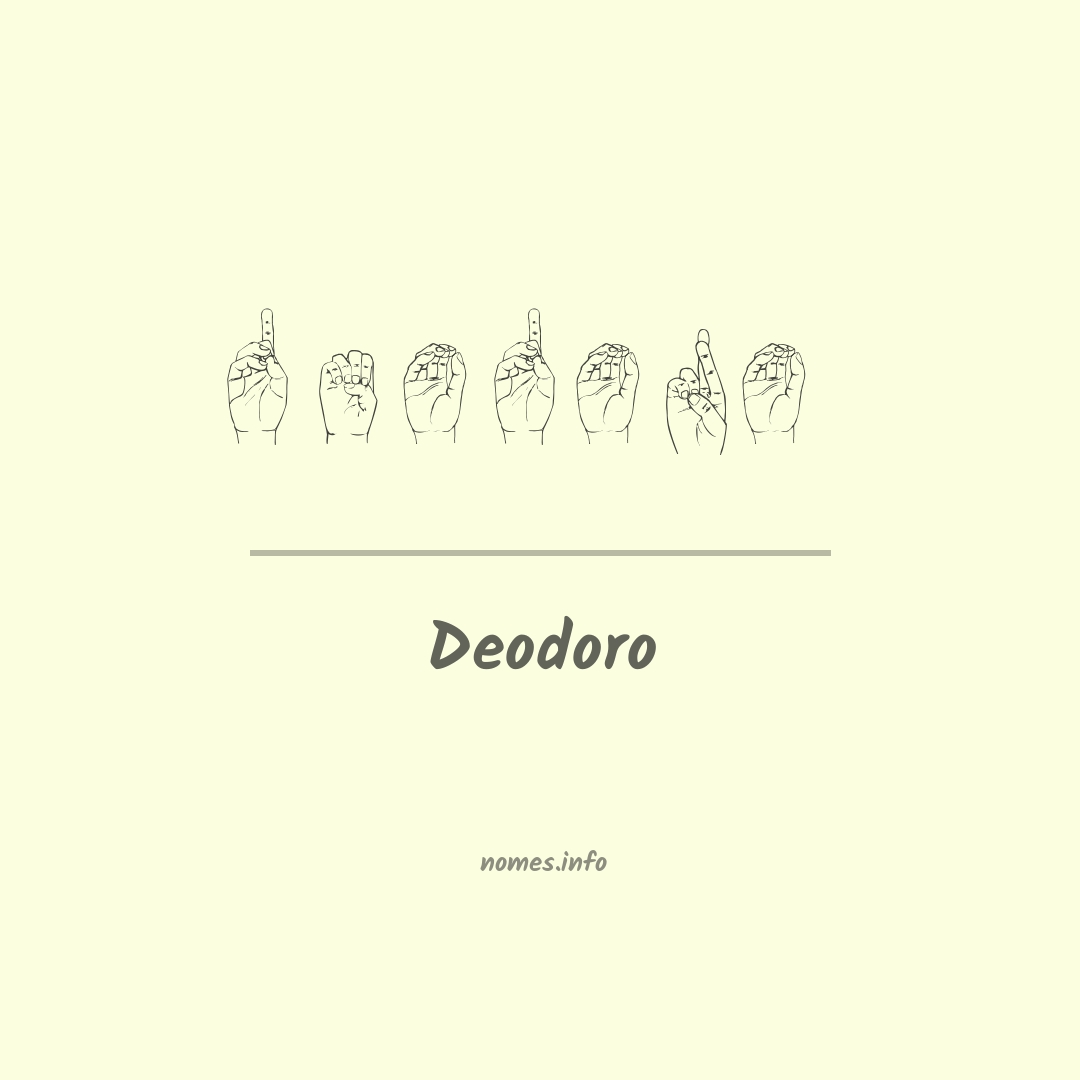 Deodoro em Libras Deodoro em Libras