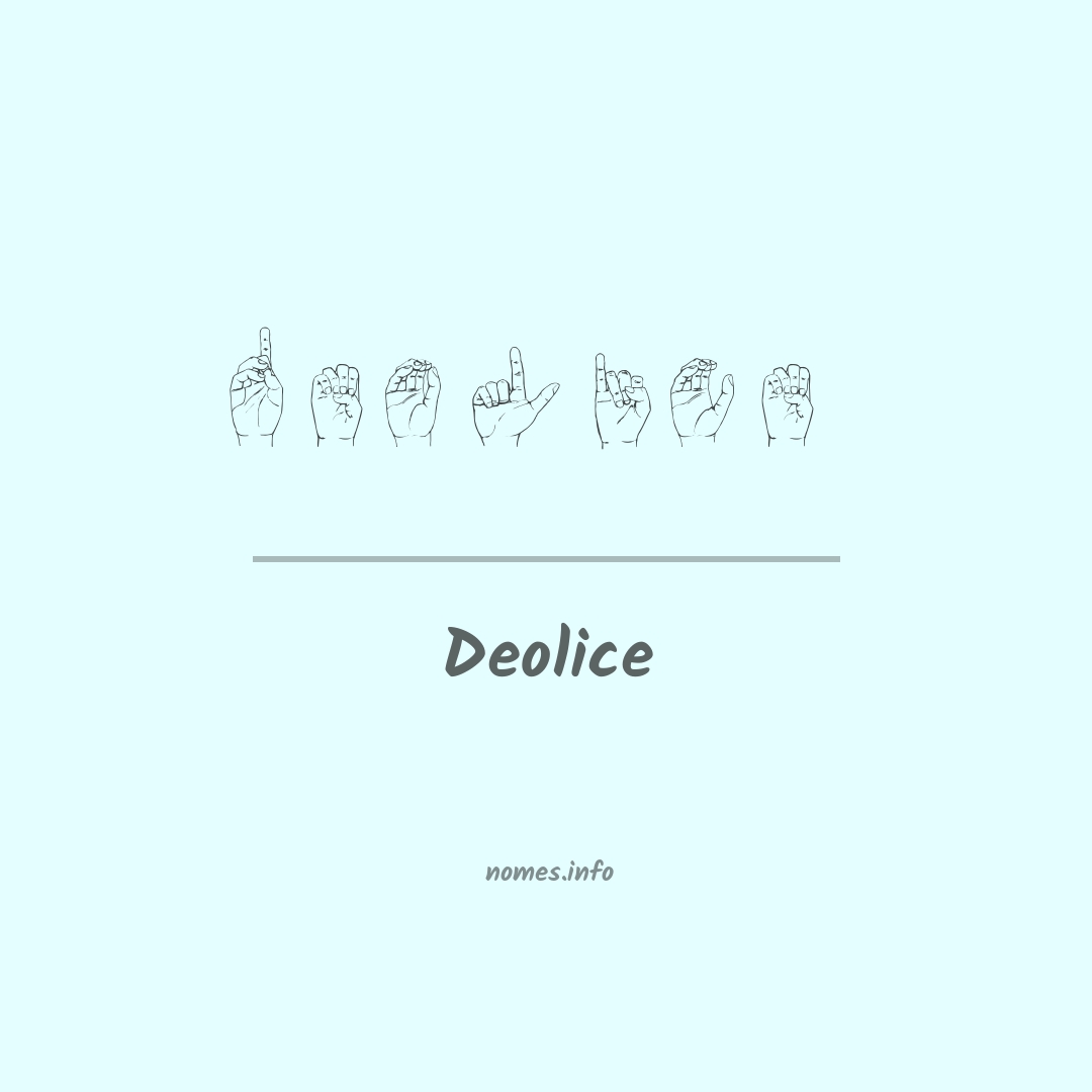 Deolice em Libras