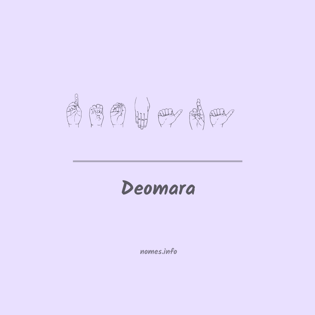 Deomara em Libras