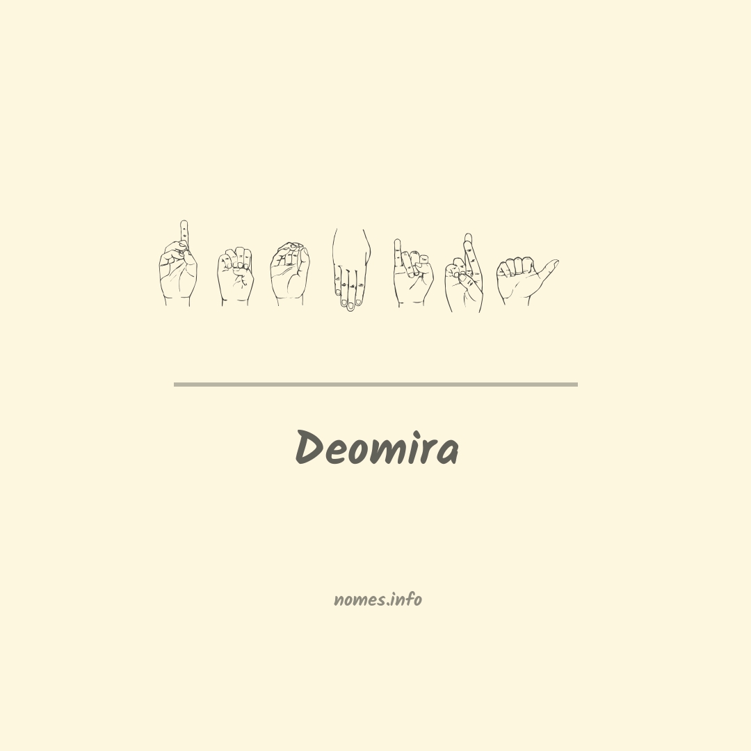 Deomira em Libras
