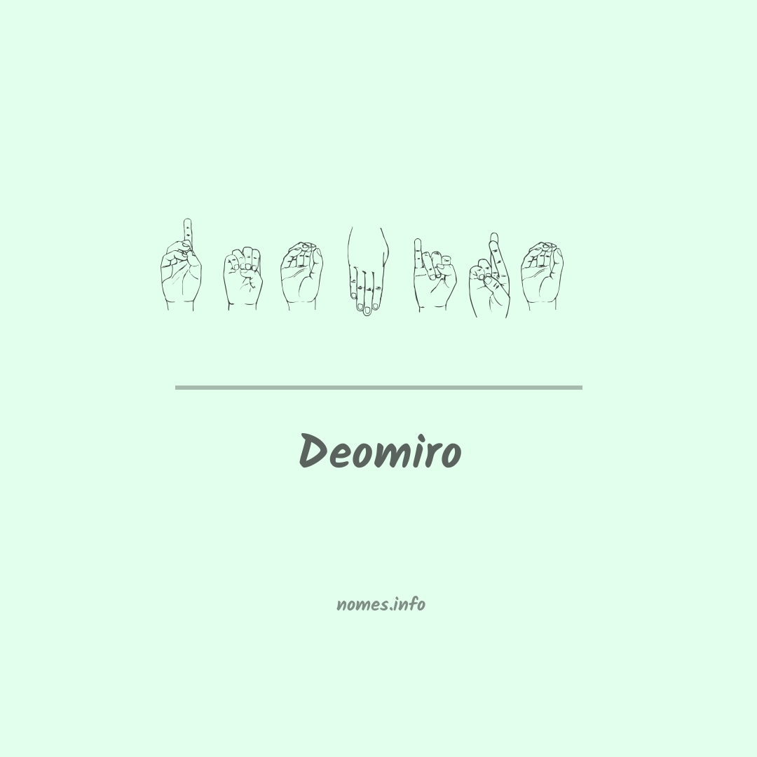 Deomiro em Libras