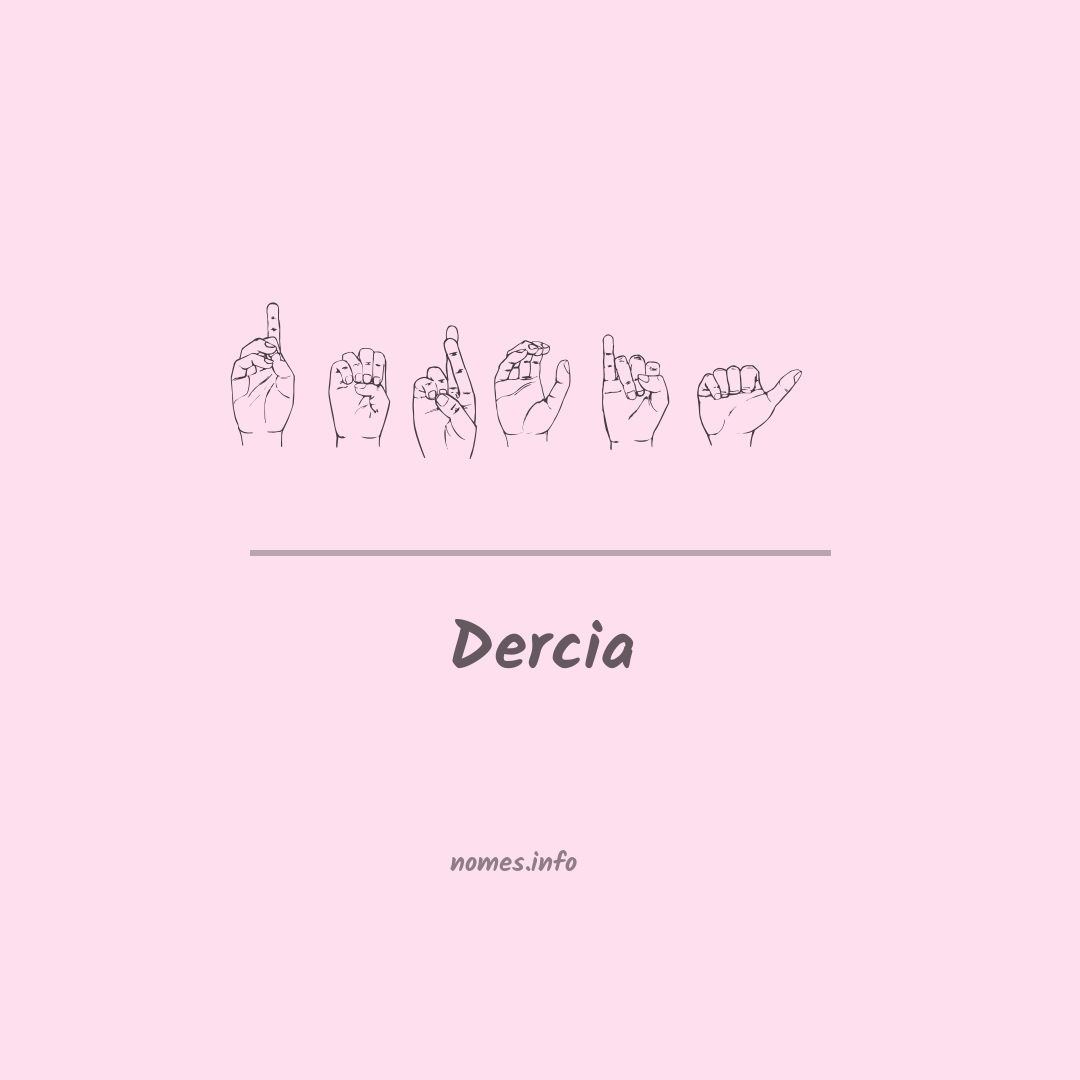 Dercia em Libras