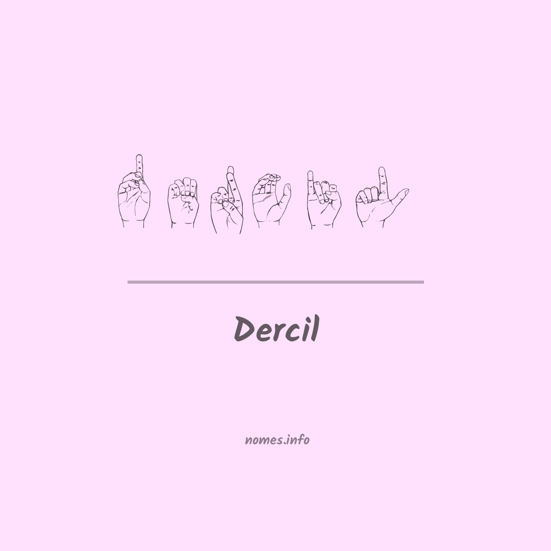 Dercil em Libras