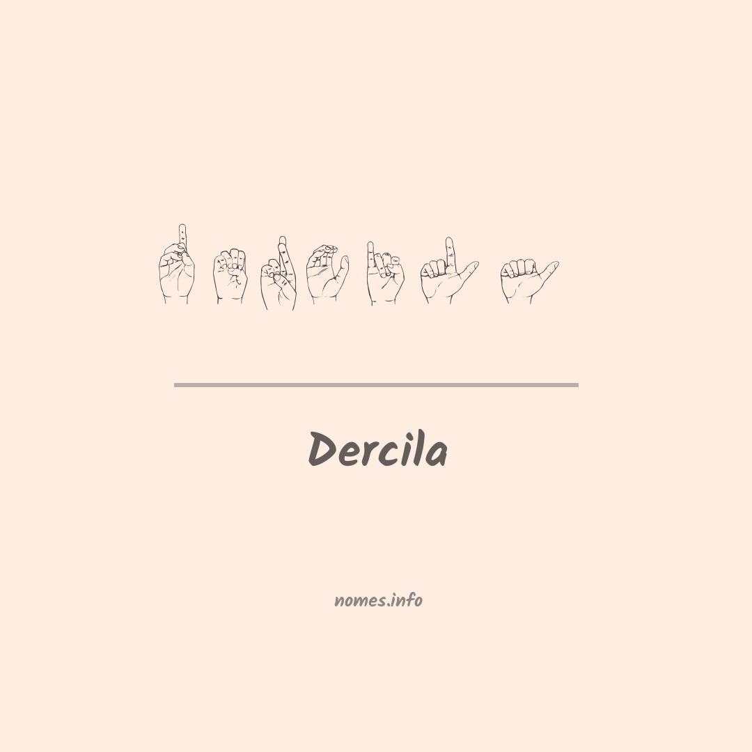 Dercila em Libras