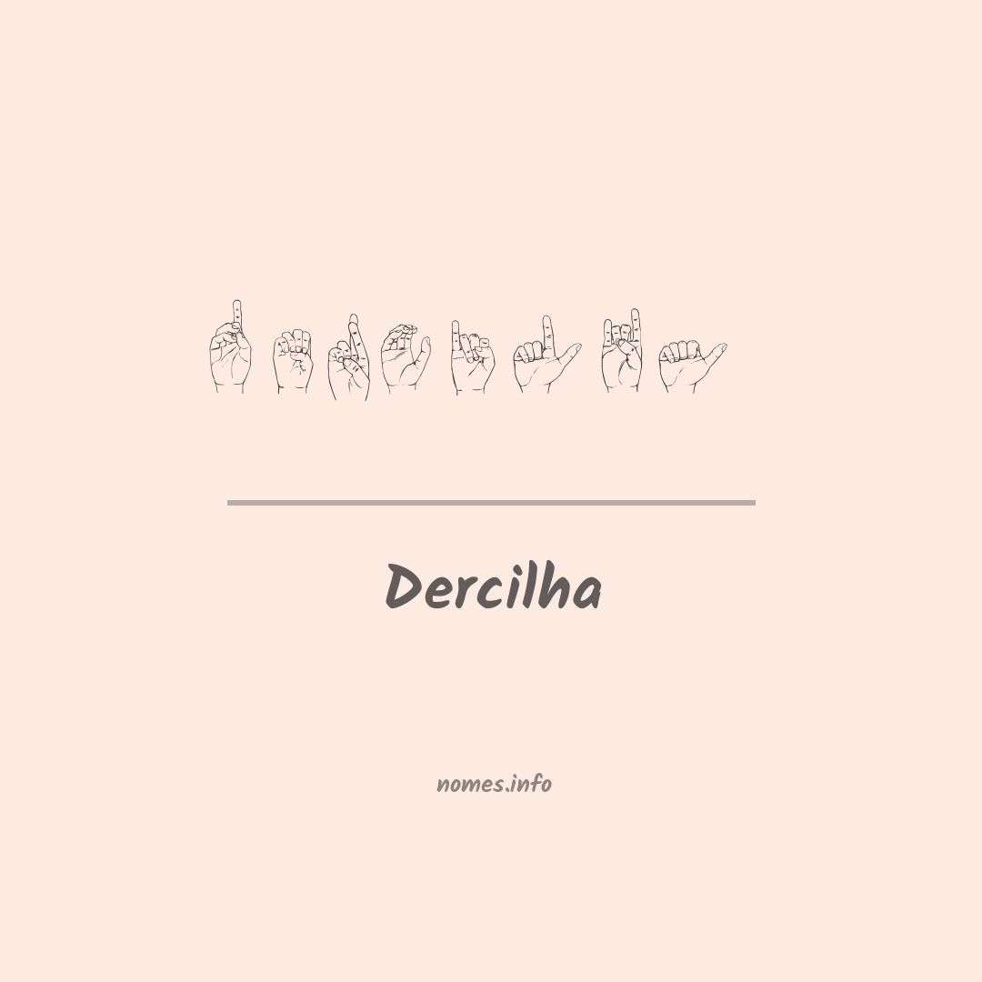 Dercilha em Libras