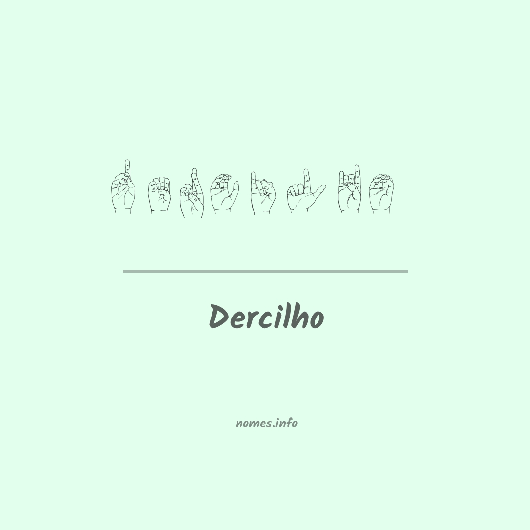 Dercilho em Libras