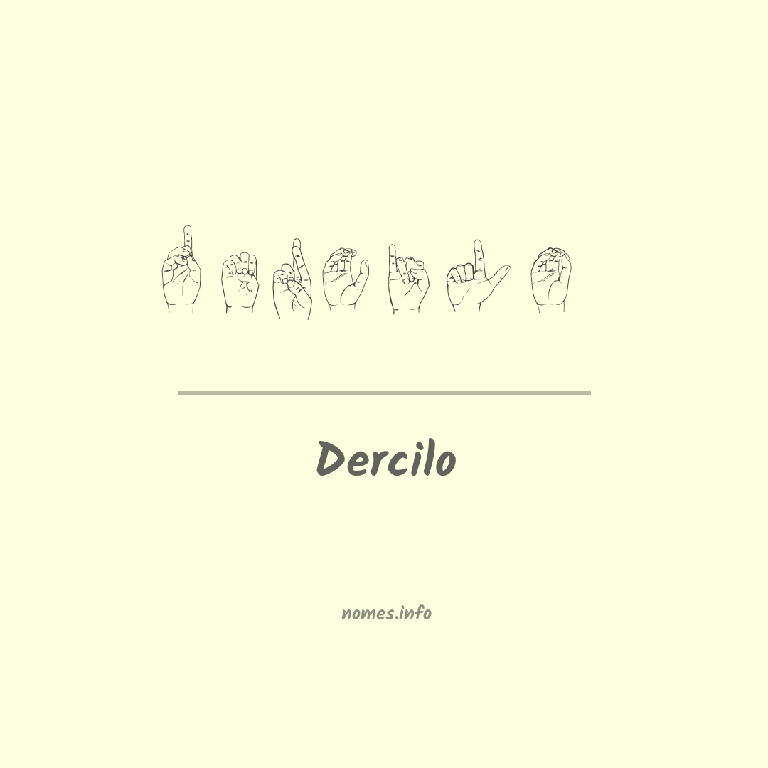 Dercilo em Libras