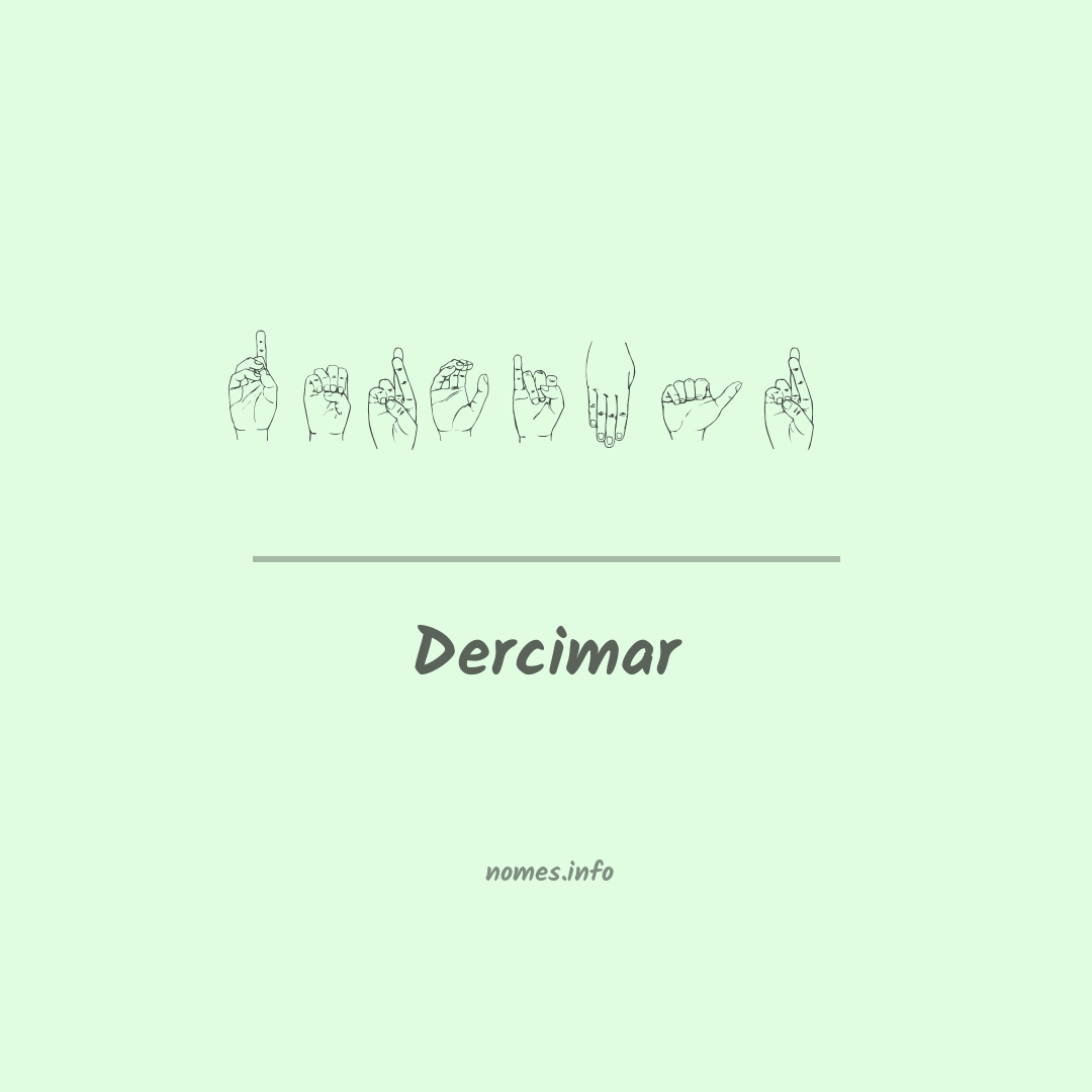 Dercimar em Libras