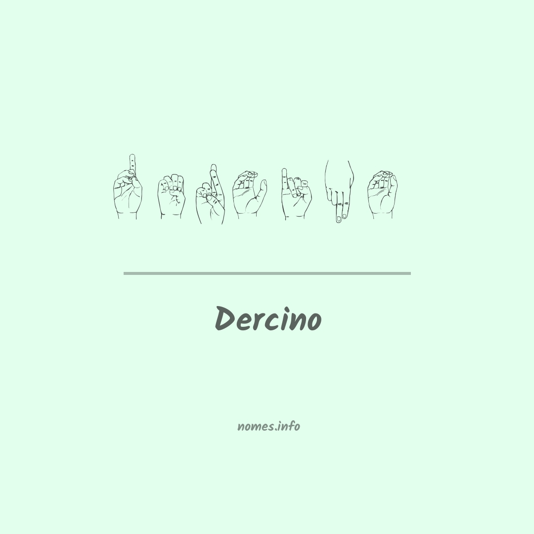 Dercino em Libras