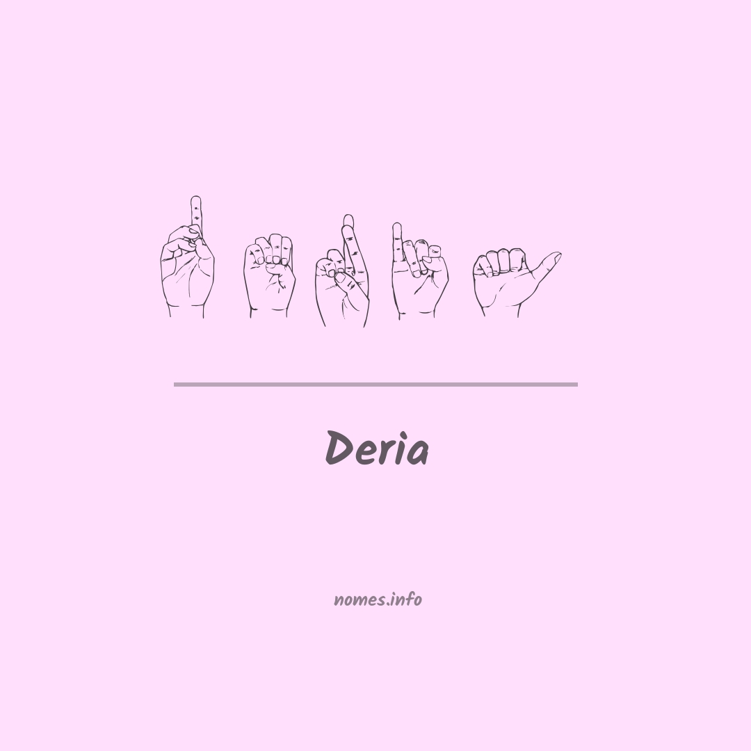 Deria em Libras