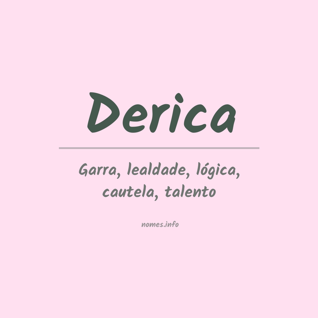 Significado do nome Derica
