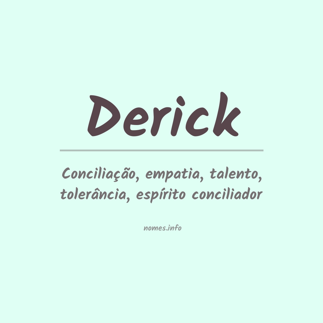 Significado do nome Derick