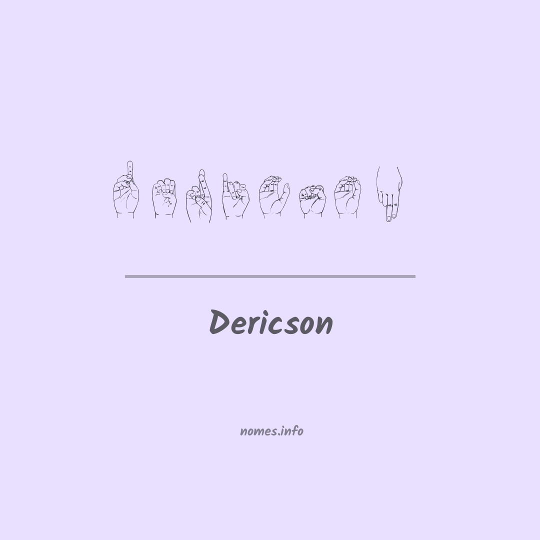 Dericson em Libras