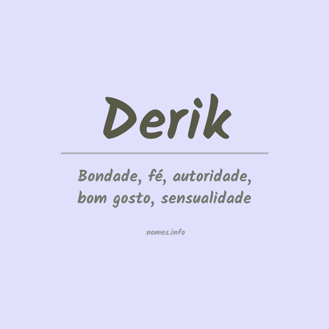 Significado do nome Derik