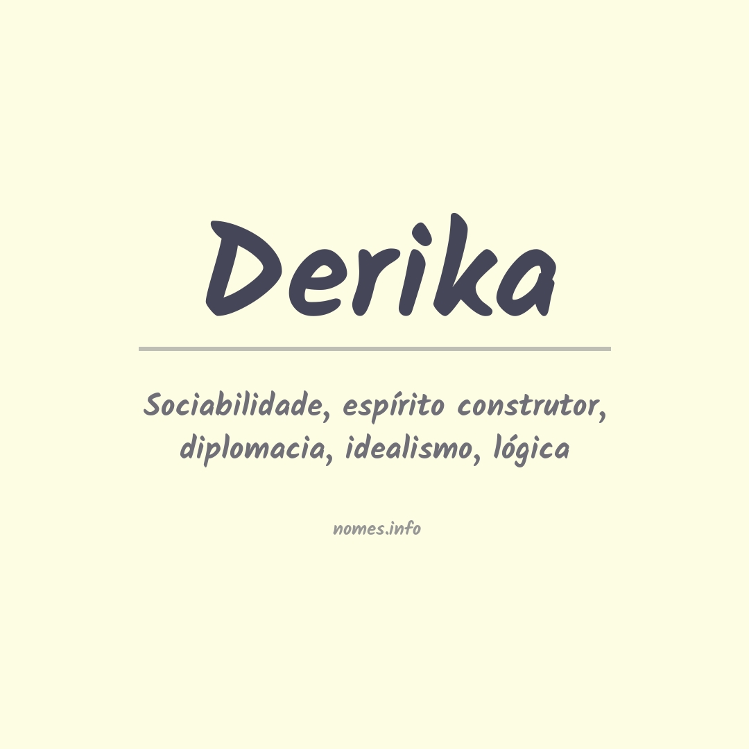 Significado do nome Derika