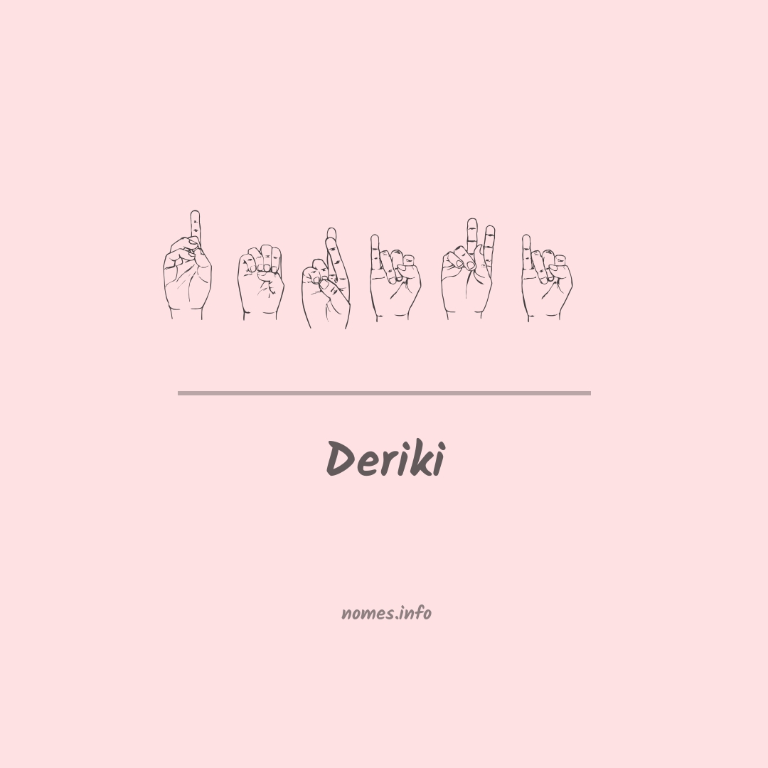 Deriki em Libras