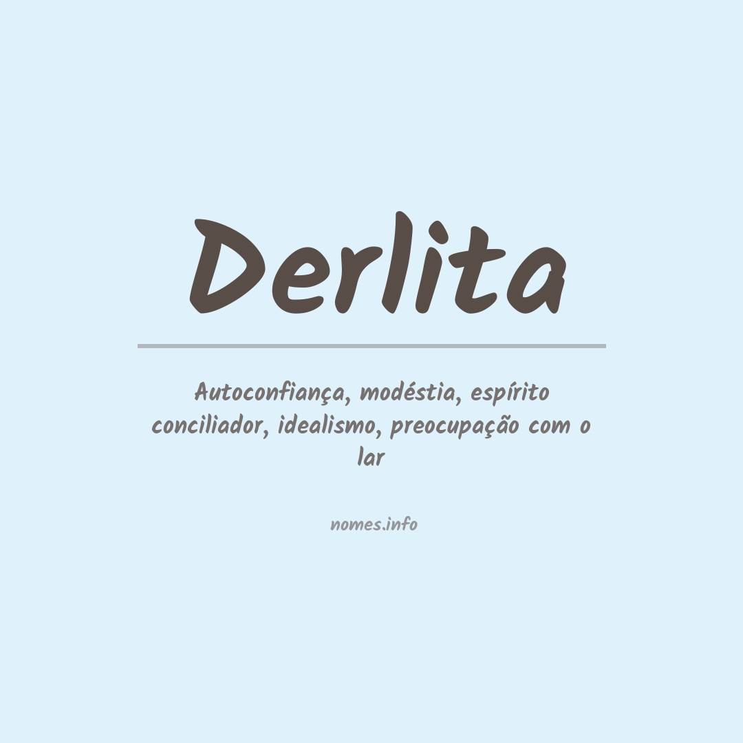 Significado do nome Derlita