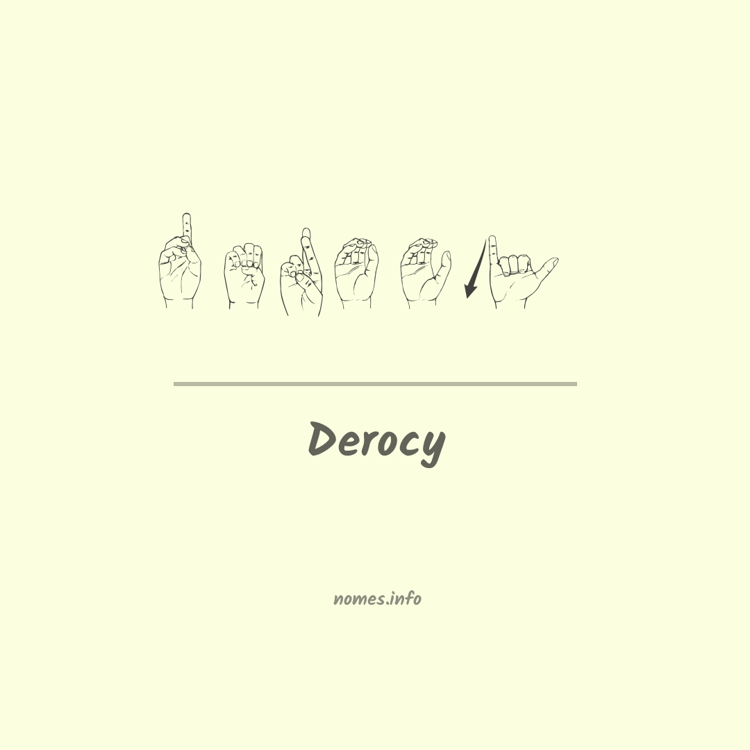 Derocy em Libras