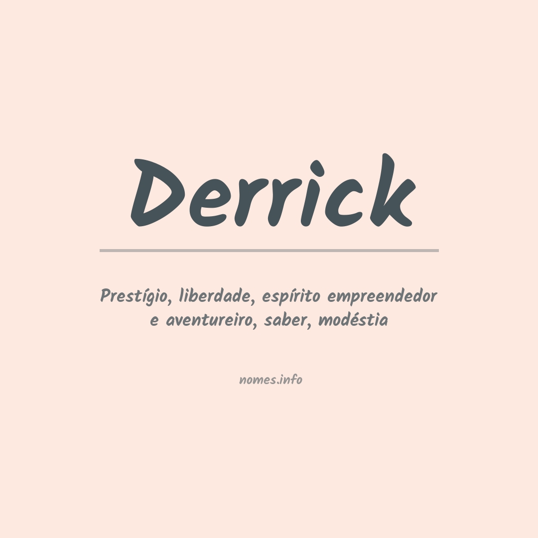 Significado do nome Derrick