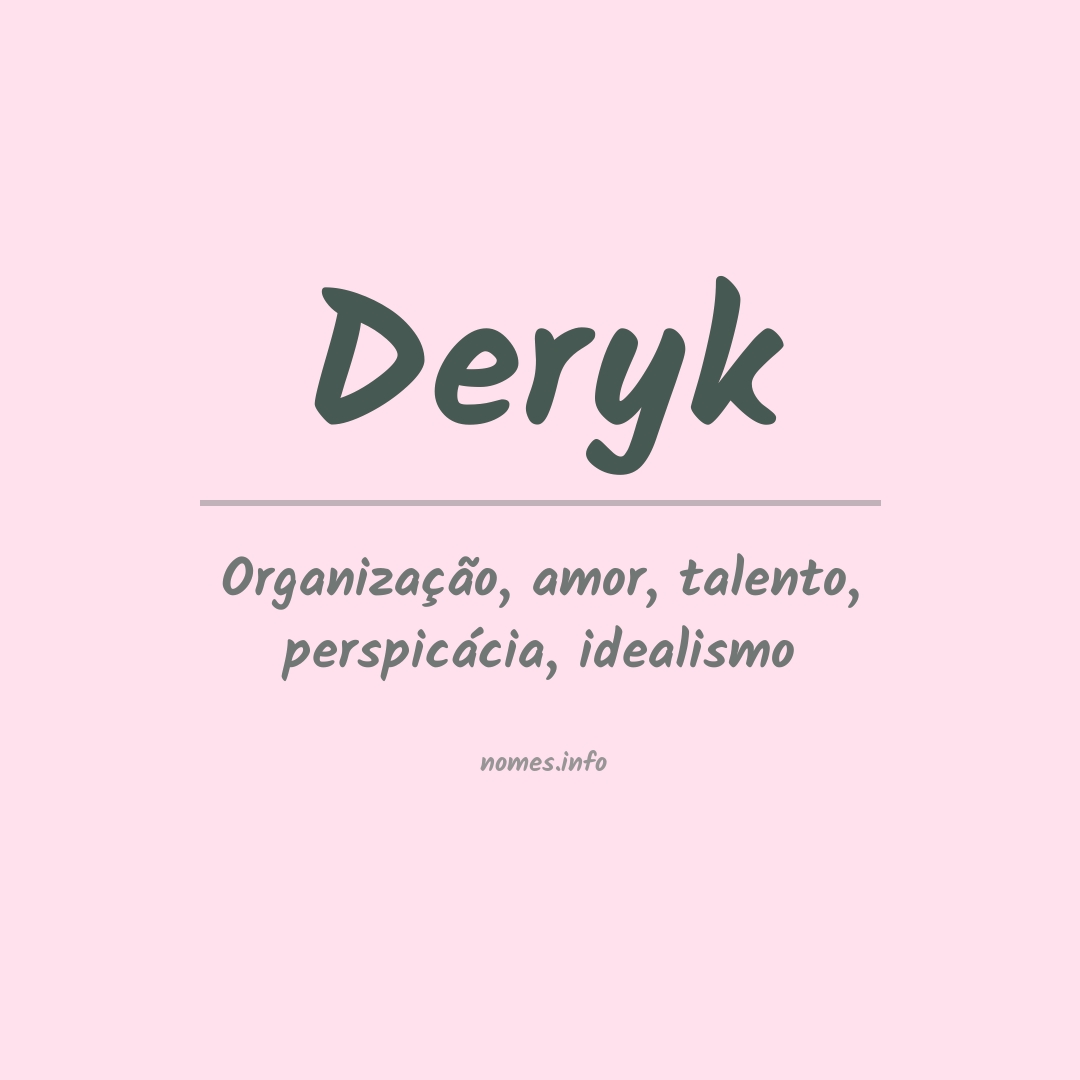 Significado do nome Deryk