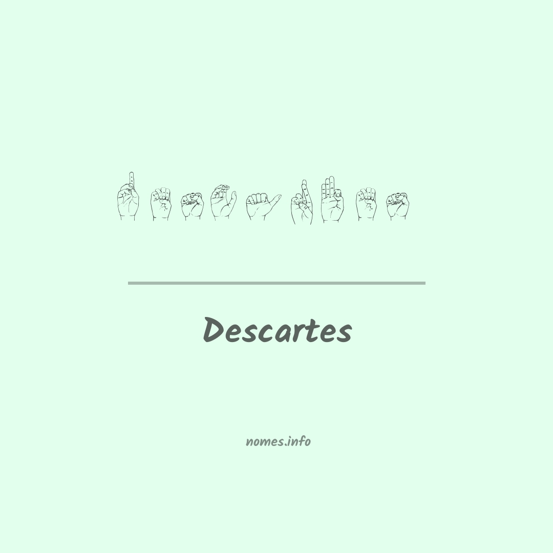 Descartes em Libras