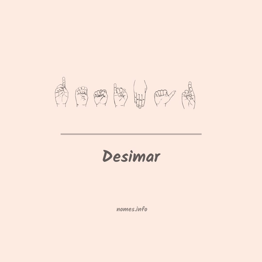Desimar em Libras