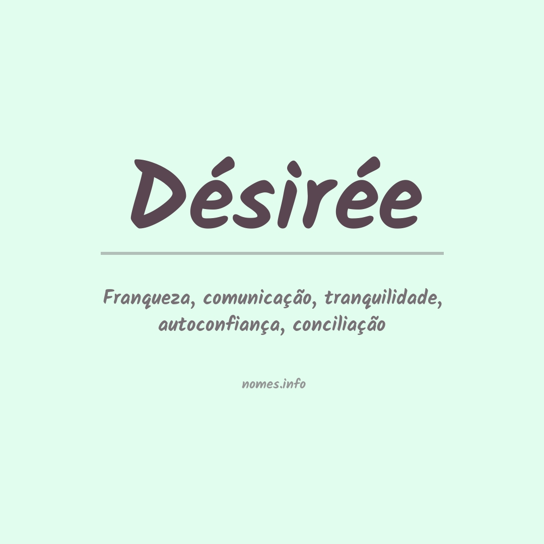 Significado do nome Désirée
