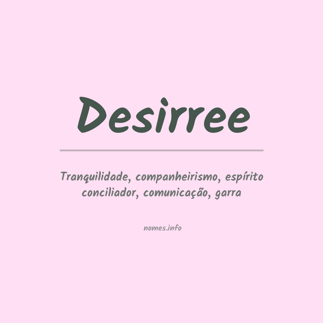 Significado do nome Desirree
