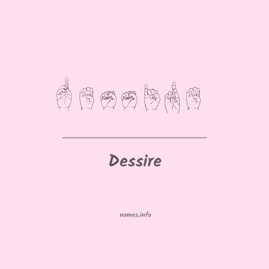 Dessire em Libras