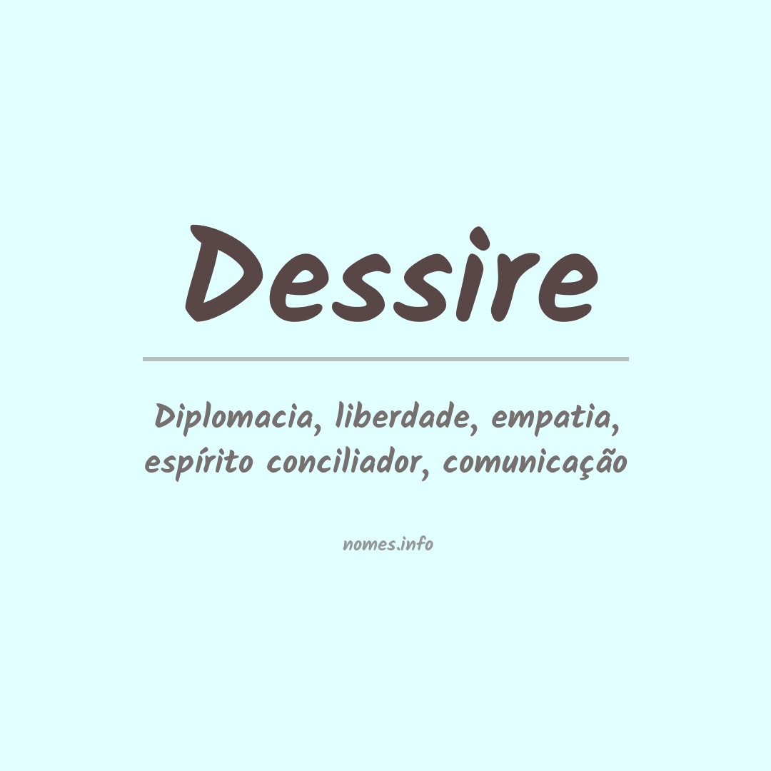 Significado do nome Dessire