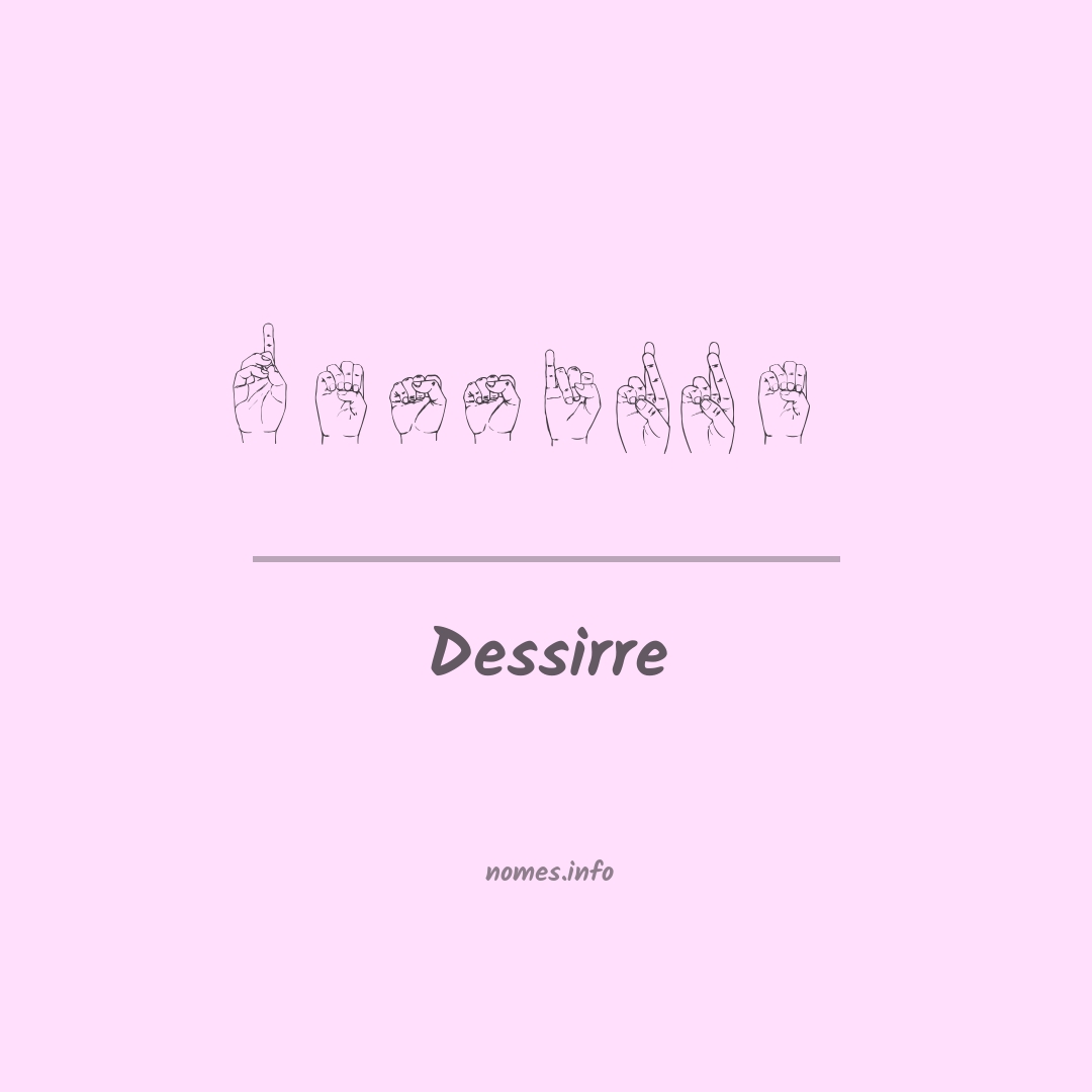 Dessirre em Libras