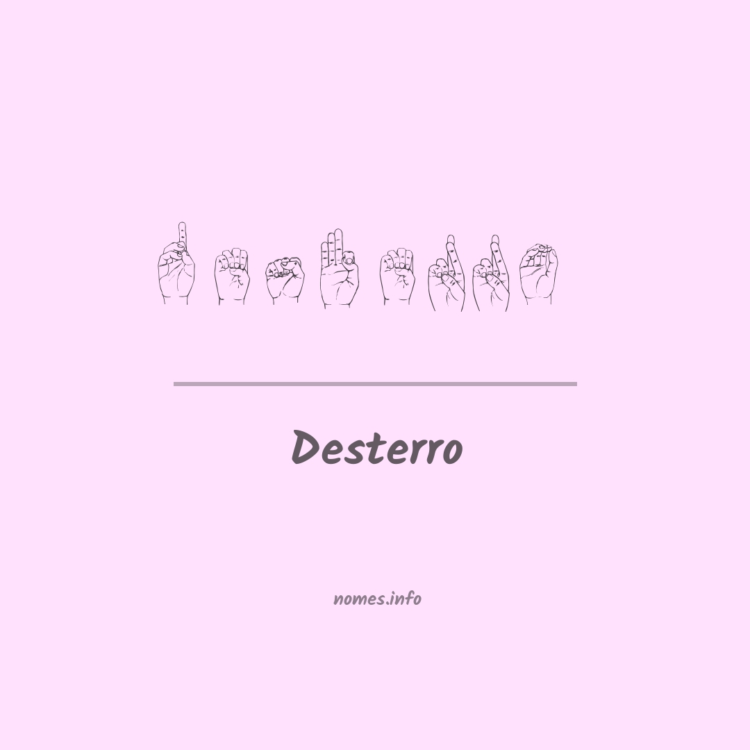 Desterro em Libras