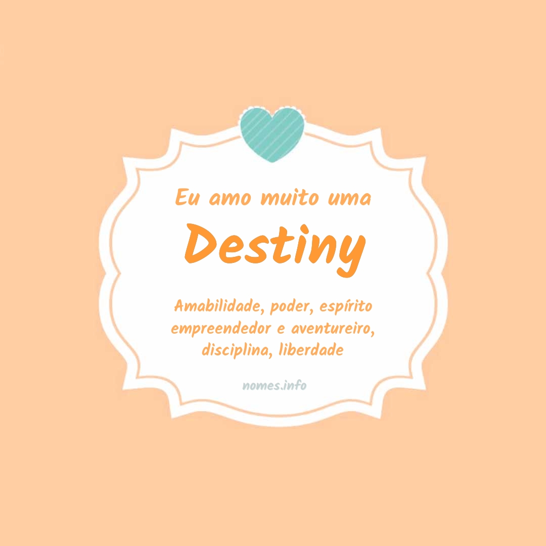 Eu amo muito Destiny