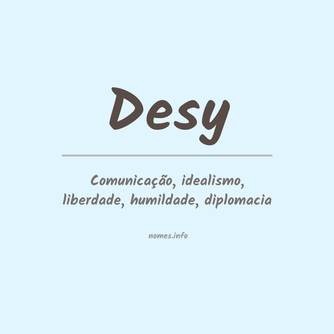 Significado do nome Desy