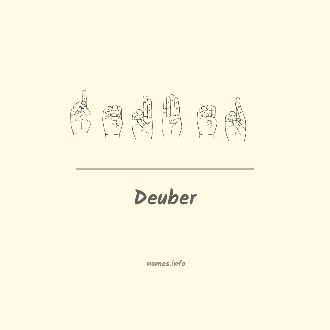 Deuber em Libras