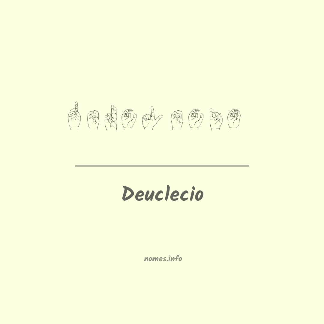 Deuclecio em Libras
