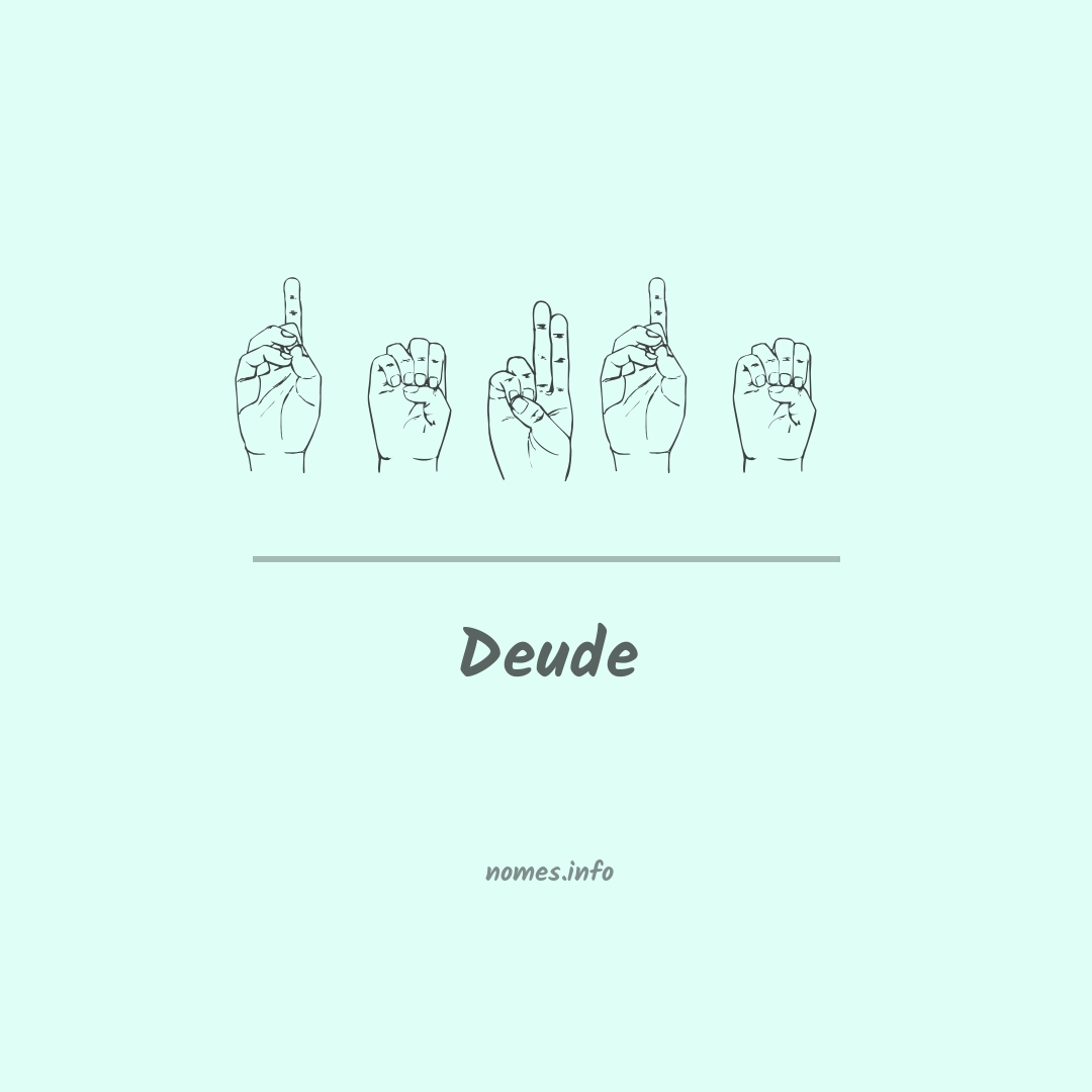 Deude em Libras