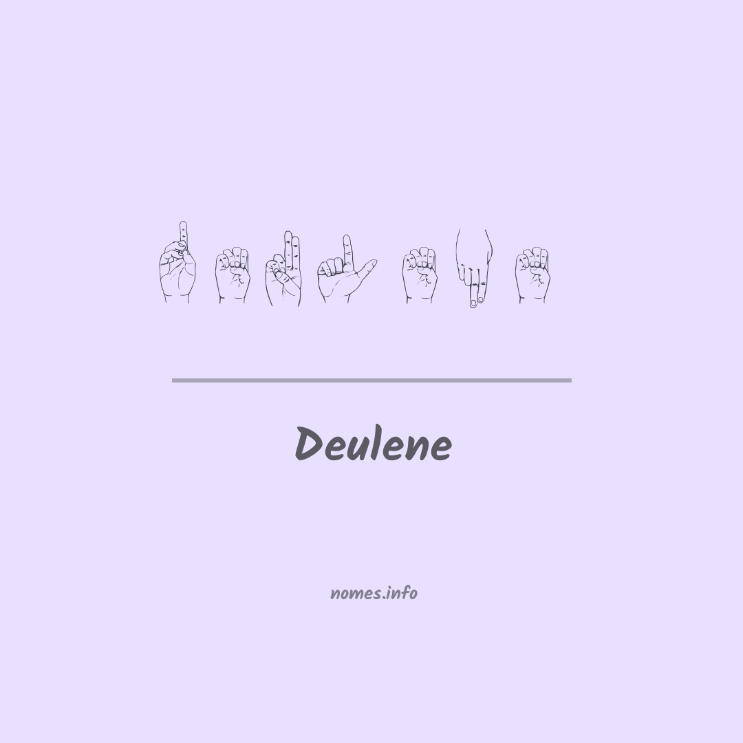 Deulene em Libras