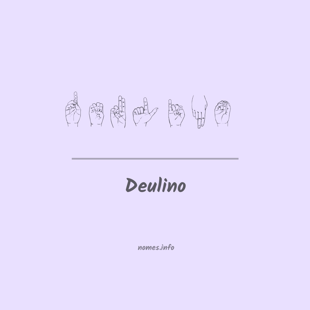 Deulino em Libras
