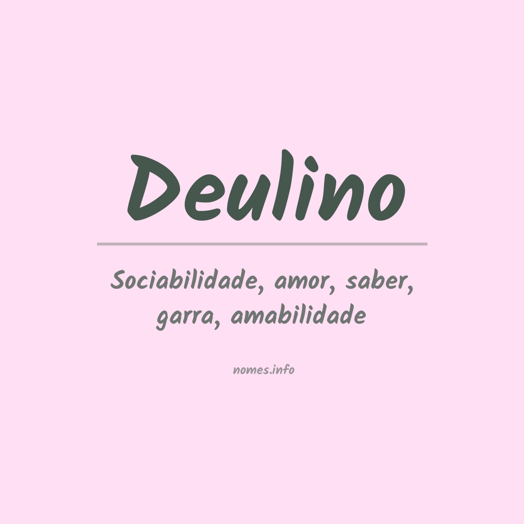 Significado do nome Deulino