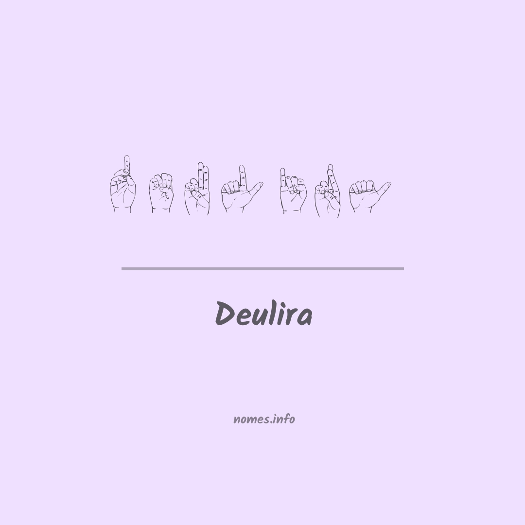 Deulira em Libras