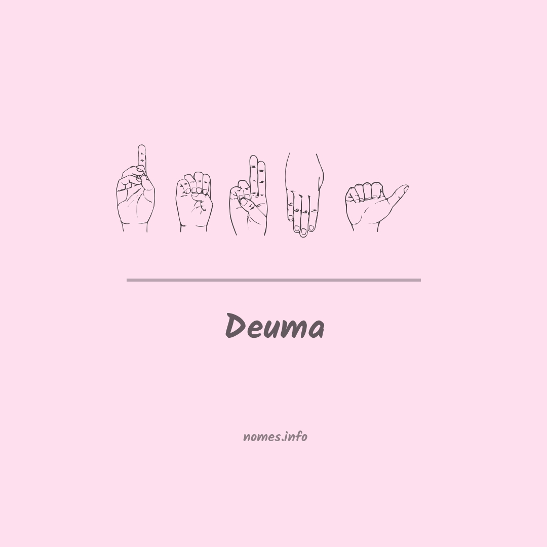 Deuma em Libras