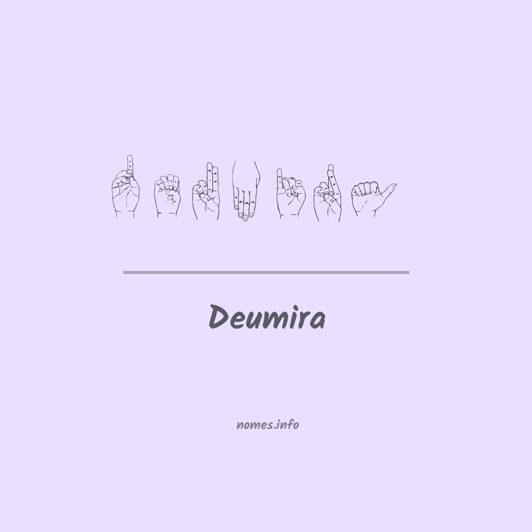 Deumira em Libras