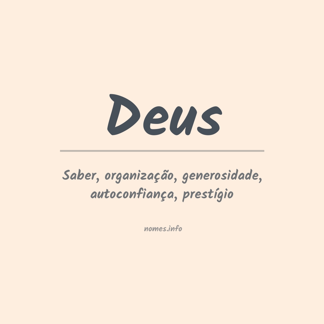 Significado do nome Deus