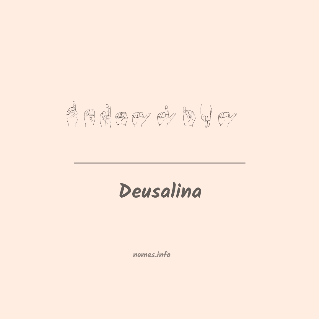 Deusalina em Libras