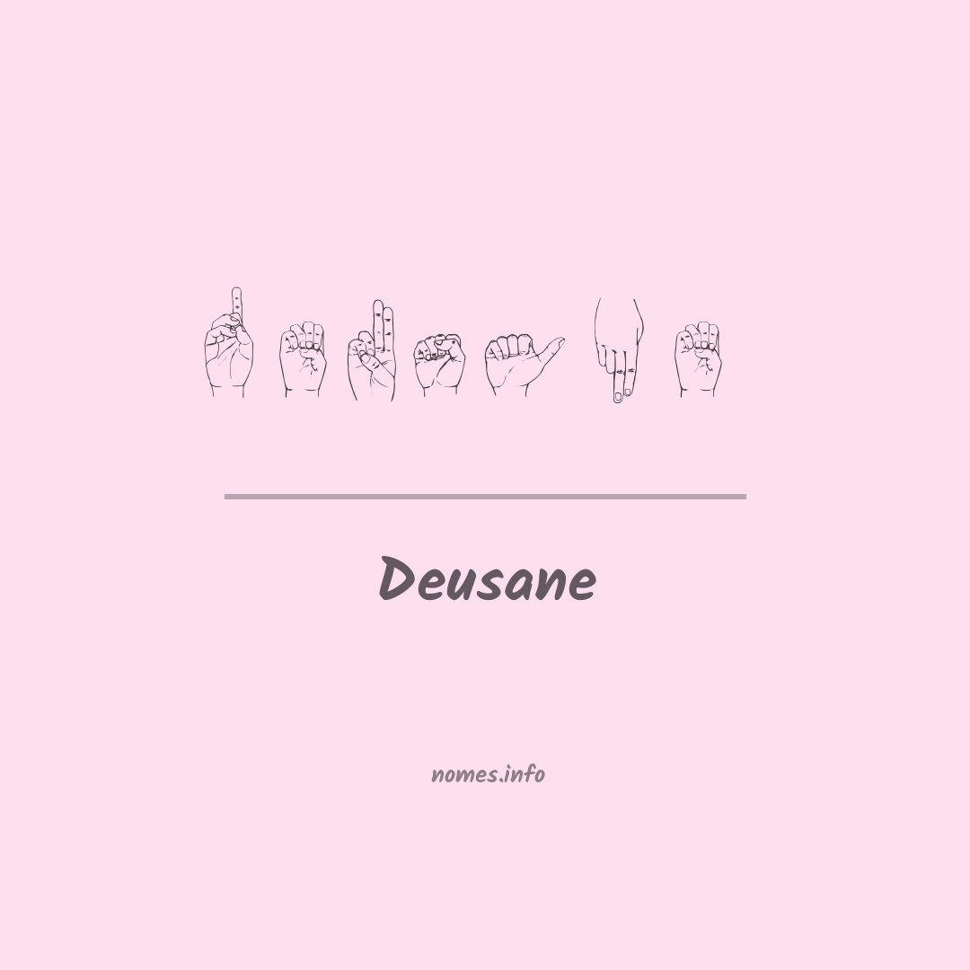 Deusane em Libras