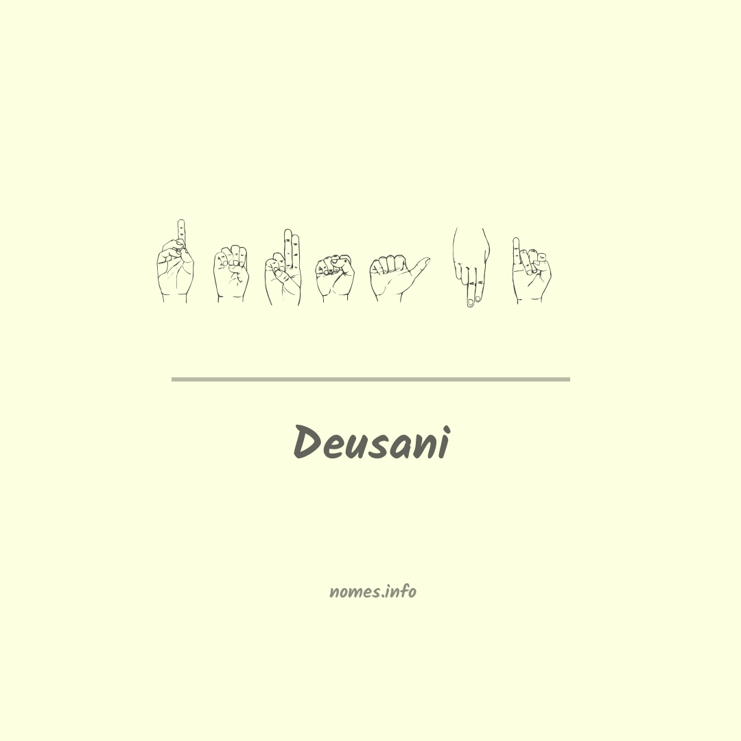 Deusani em Libras