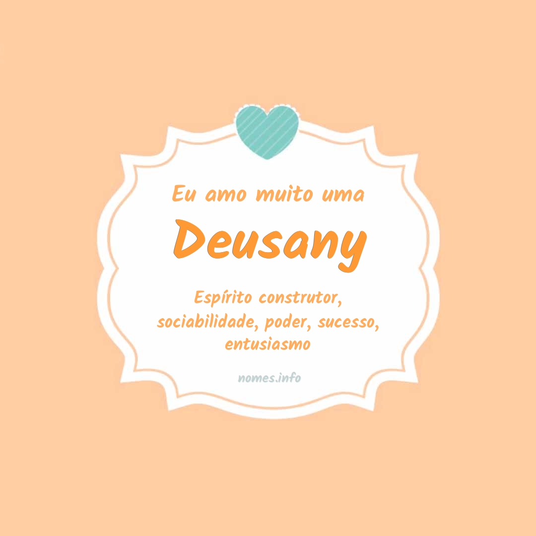 Eu amo muito Deusany